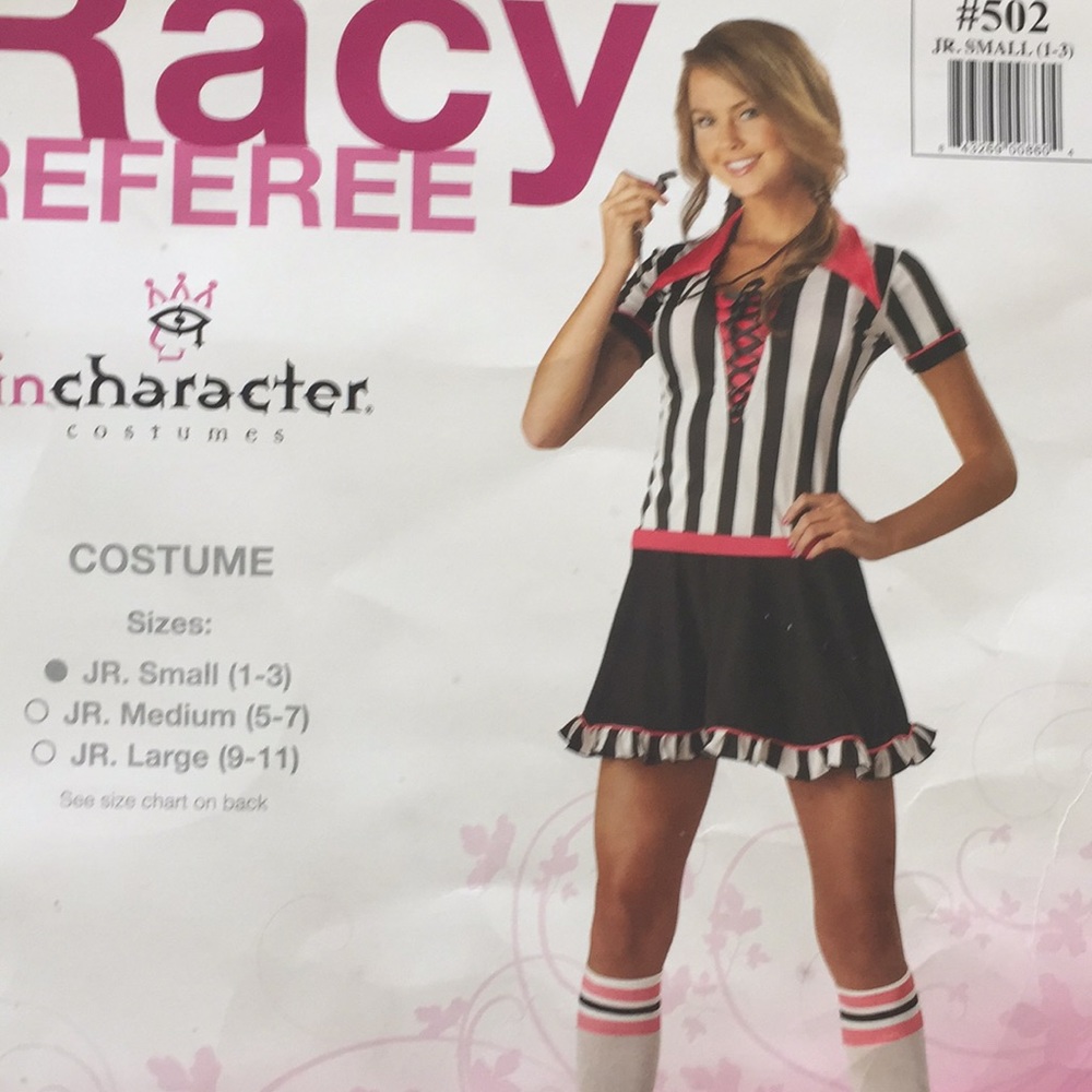 Incharacter racy refree Costume halloween